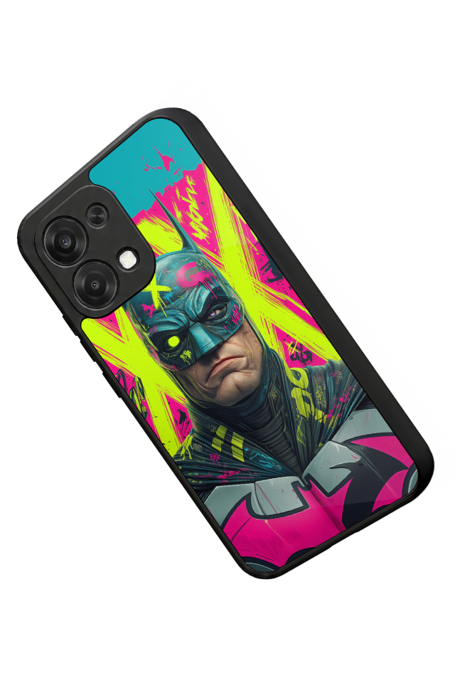 Oppo A6 Pro Uyumlu Batman Tasarımlı Glossy Premium Kılıf