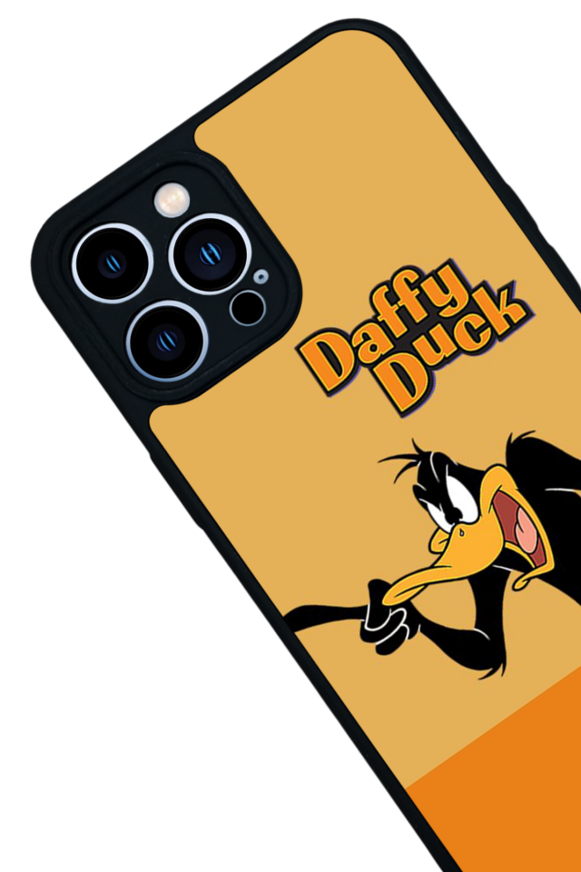 iPhone 13 Pro Max Uyumlu Daffy duck Tasarımlı Glossy Premium Kılıf