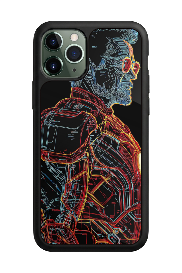 iPhone 11 Pro Max Uyumlu Iron Man ( Demir Adam ) Tasarımlı Glossy Premium Kılıf
