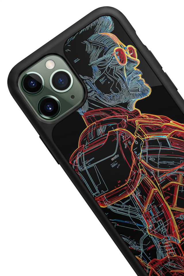 iPhone 11 Pro Max Uyumlu Iron Man ( Demir Adam ) Tasarımlı Glossy Premium Kılıf