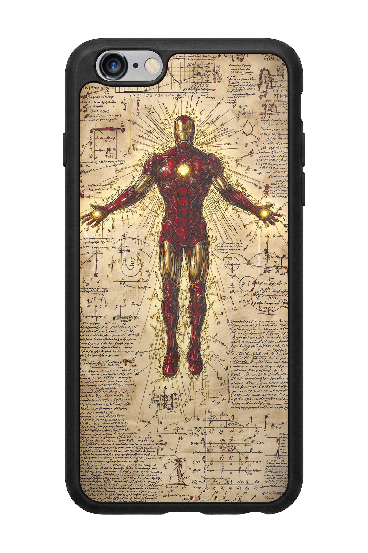 iPhone 6 Plus Uyumlu  Iron Man ( Demir Adam ) Tasarımlı Glossy Premium Kılıf