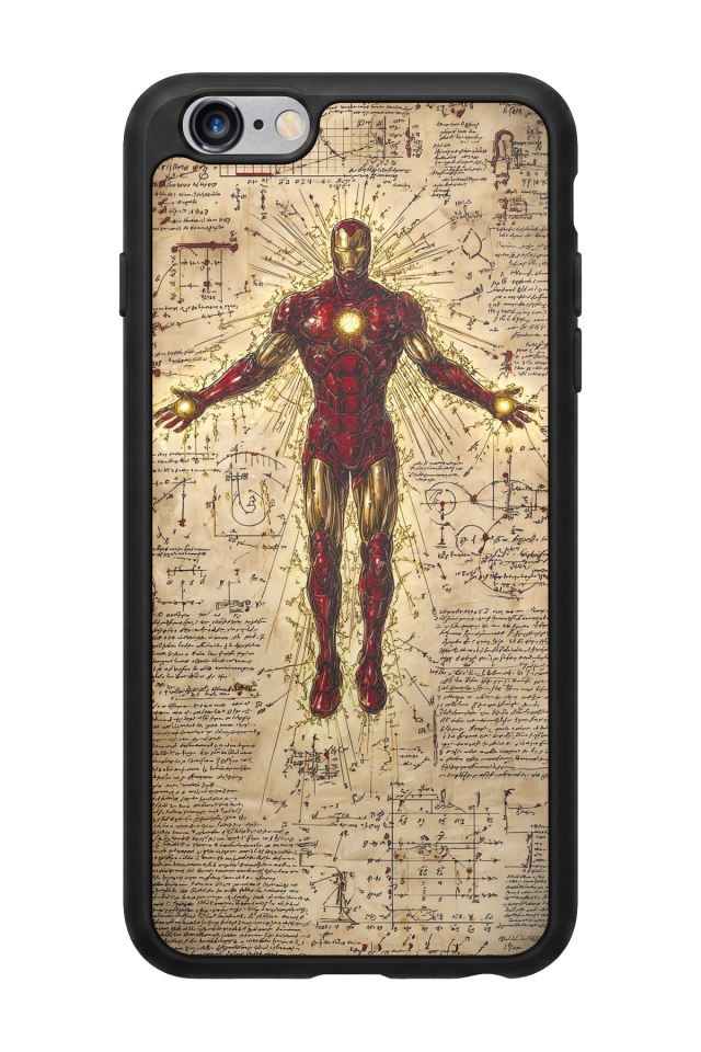 iPhone 6 Plus Uyumlu  Iron Man ( Demir Adam ) Tasarımlı Glossy Premium Kılıf