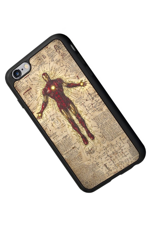 iPhone 6 Plus Uyumlu  Iron Man ( Demir Adam ) Tasarımlı Glossy Premium Kılıf