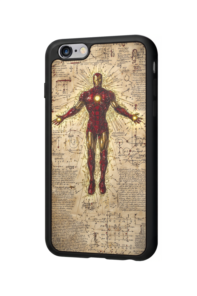 iPhone 6 Plus Uyumlu  Iron Man ( Demir Adam ) Tasarımlı Glossy Premium Kılıf