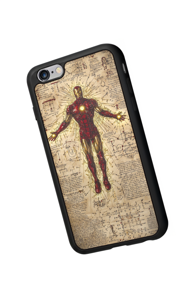 iPhone 6 Plus Uyumlu  Iron Man ( Demir Adam ) Tasarımlı Glossy Premium Kılıf