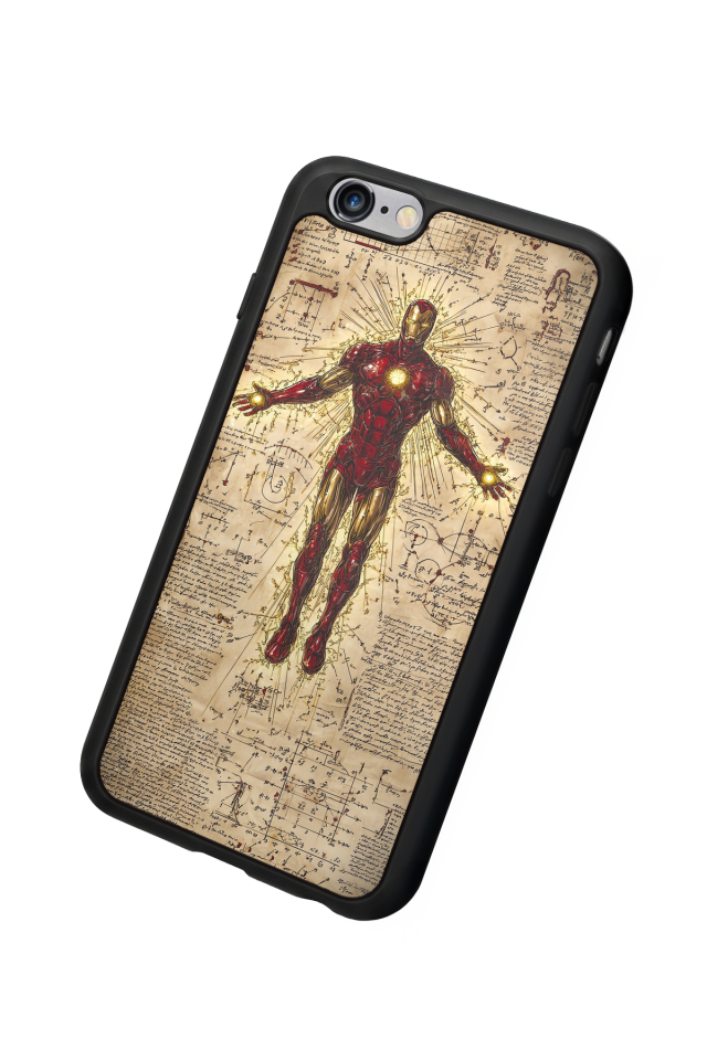 iPhone 6 Plus Uyumlu  Iron Man ( Demir Adam ) Tasarımlı Glossy Premium Kılıf