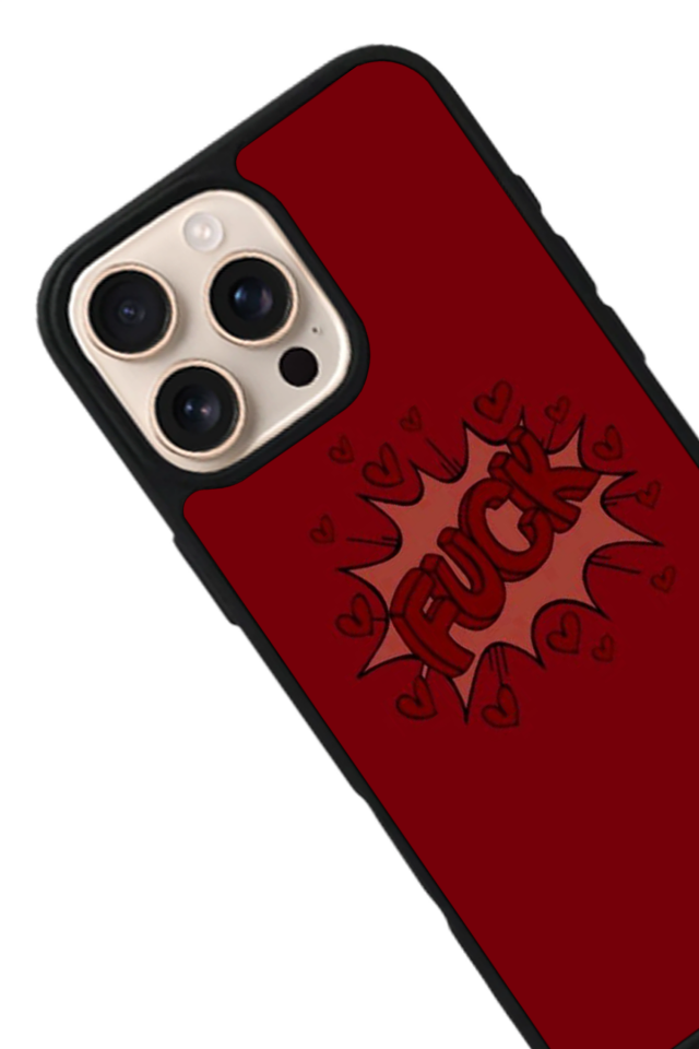 iPhone 15 Pro Max Uyumlu Kalp Love Tasarımlı Glossy Premium Kılıf