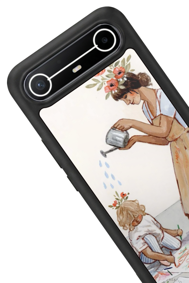 Tecno Spark Slim 5G Uyumlu Kalp Love Tasarımlı Glossy Premium Kılıf