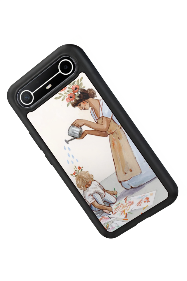 Tecno Spark Slim 5G Uyumlu Kalp Love Tasarımlı Glossy Premium Kılıf