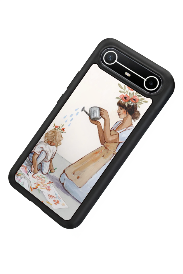 Tecno Spark Slim 5G Uyumlu Kalp Love Tasarımlı Glossy Premium Kılıf