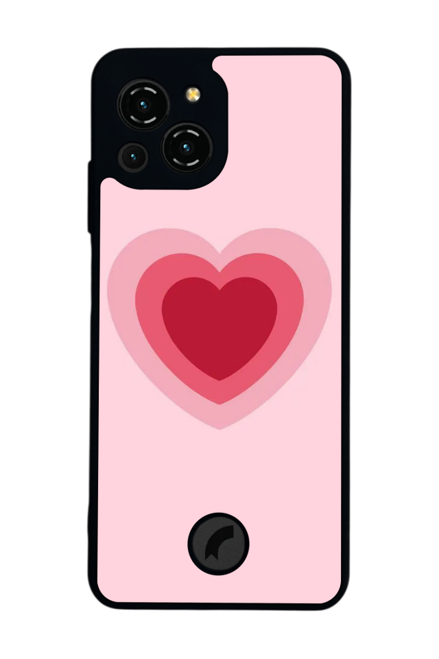 Reeder S23 Pro Max Uyumlu Kalp Love Tasarımlı Glossy Premium Kılıf