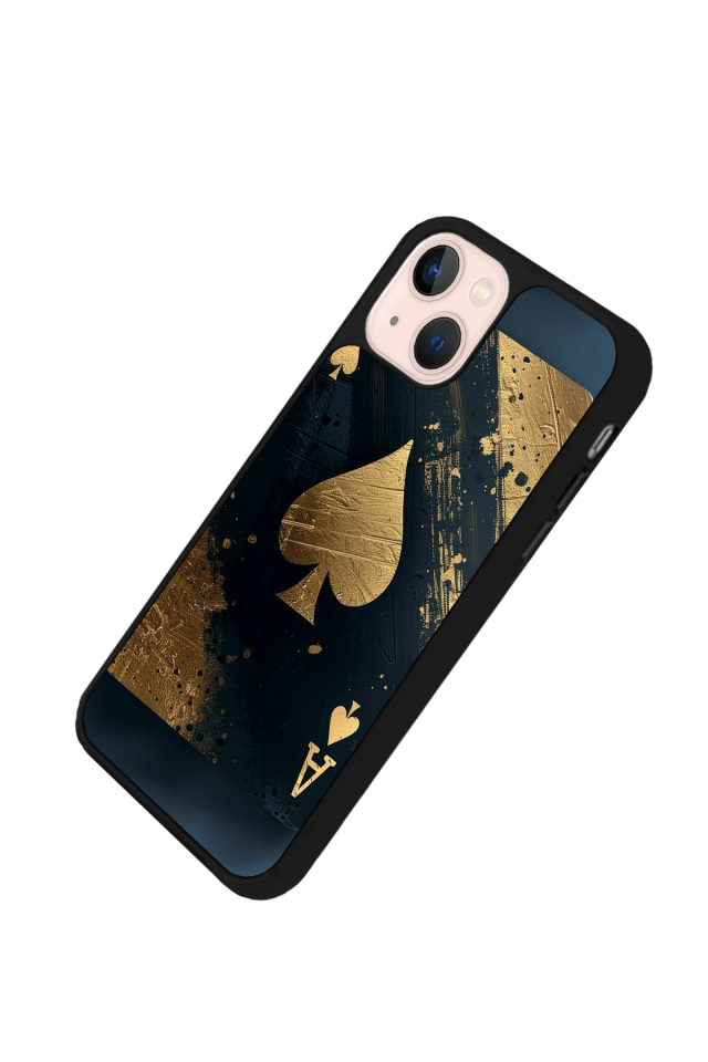 iPhone 14 Plus Uyumlu Kart Tasarımlı Glossy Premium Kılıf