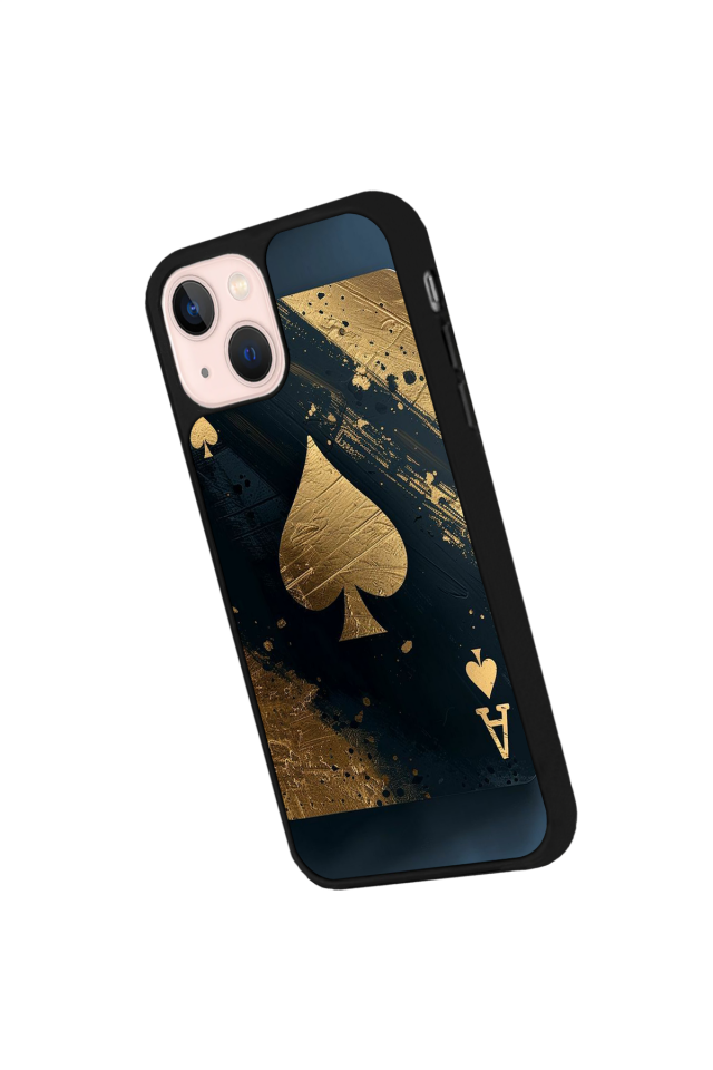 iPhone 14 Plus Uyumlu Kart Tasarımlı Glossy Premium Kılıf