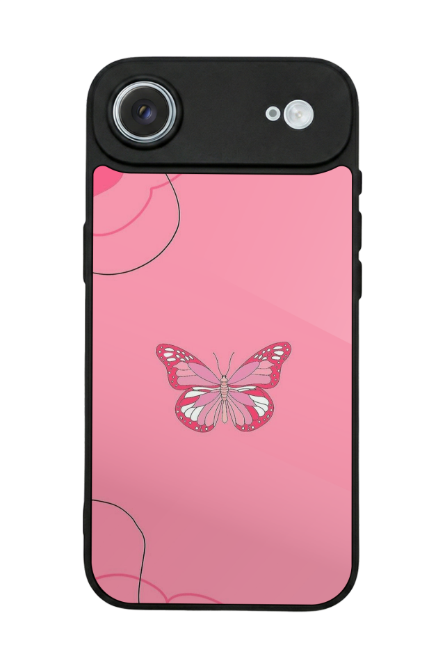 iPhone 17 Air Uyumlu Kelebek Tasarımlı Glossy Premium Kılıf