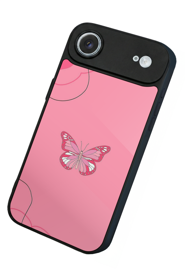 iPhone 17 Air Uyumlu Kelebek Tasarımlı Glossy Premium Kılıf