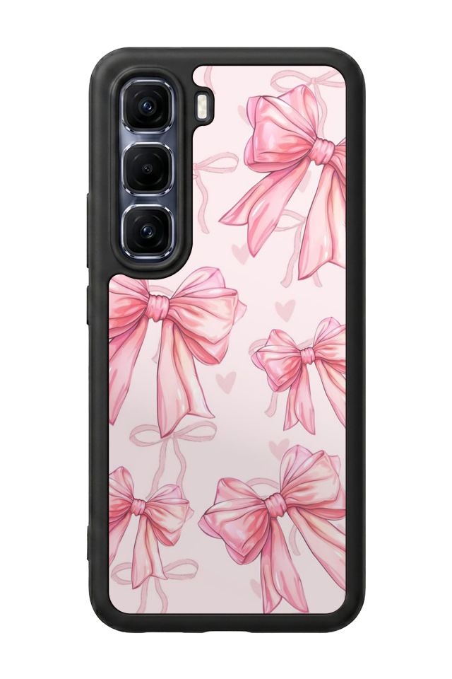 Infinix Hot 60 Pro Plus Uyumlu Kurdele Tasarımlı Glossy Premium Kılıf