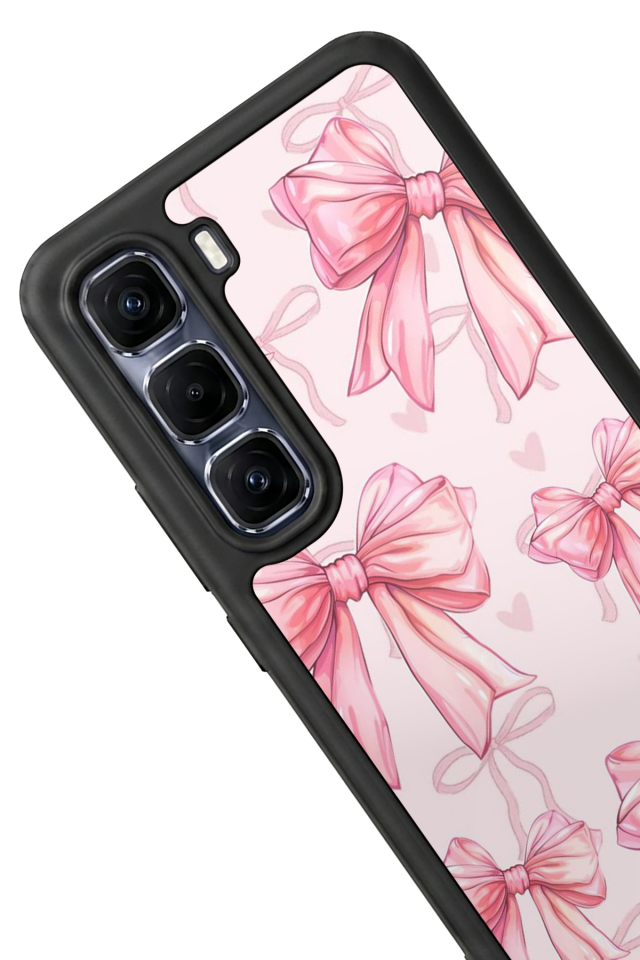 Infinix Hot 60 Pro Plus Uyumlu Kurdele Tasarımlı Glossy Premium Kılıf