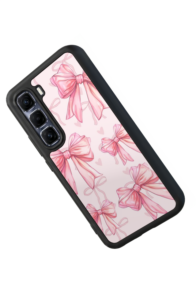 Infinix Hot 60 Pro Plus Uyumlu Kurdele Tasarımlı Glossy Premium Kılıf
