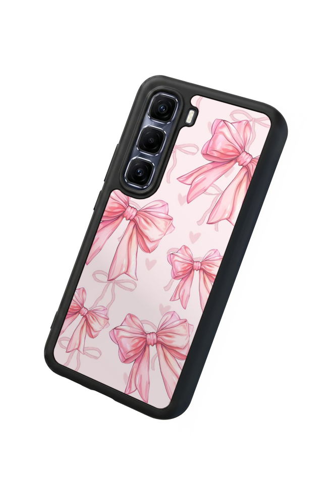 Infinix Hot 60 Pro Plus Uyumlu Kurdele Tasarımlı Glossy Premium Kılıf