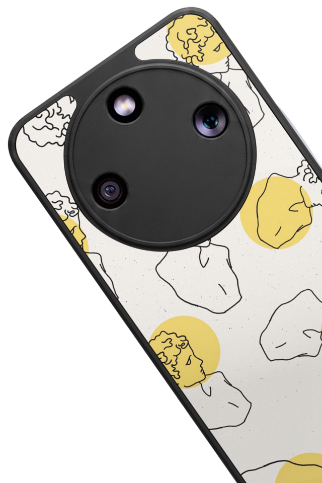 Honor Magic 8 Lite Uyumlu Line Art Tasarımlı Glossy Premium Kılıf