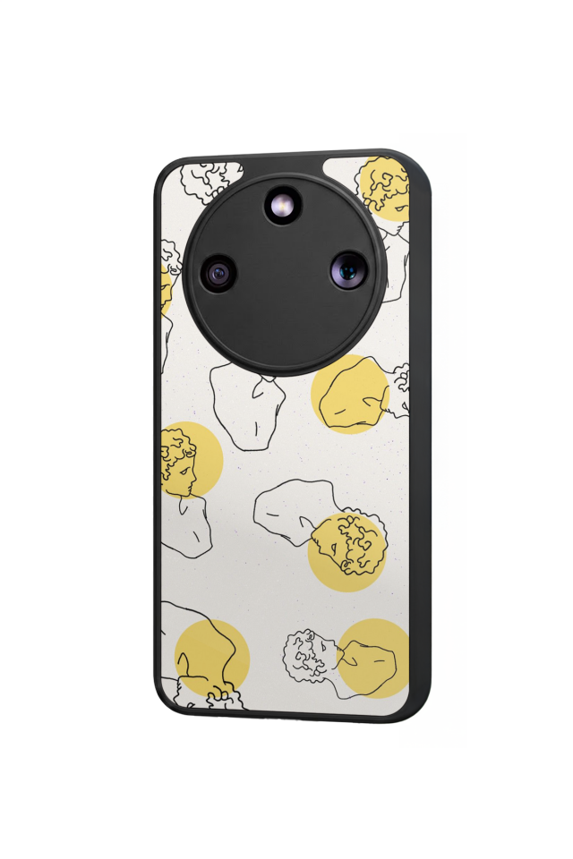 Honor Magic 8 Lite Uyumlu Line Art Tasarımlı Glossy Premium Kılıf