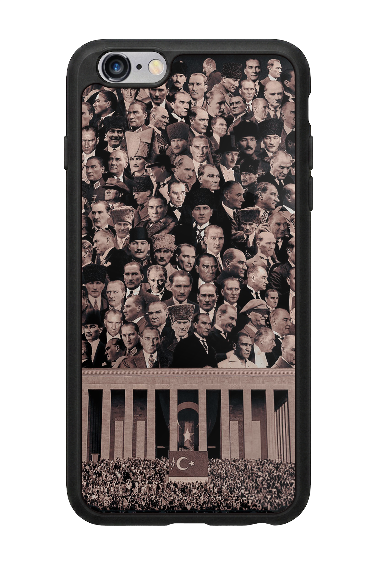 iPhone 6s Plus Uyumlu Mustafa Kemal Ataturk Tasarımlı Glossy Premium Kılıf