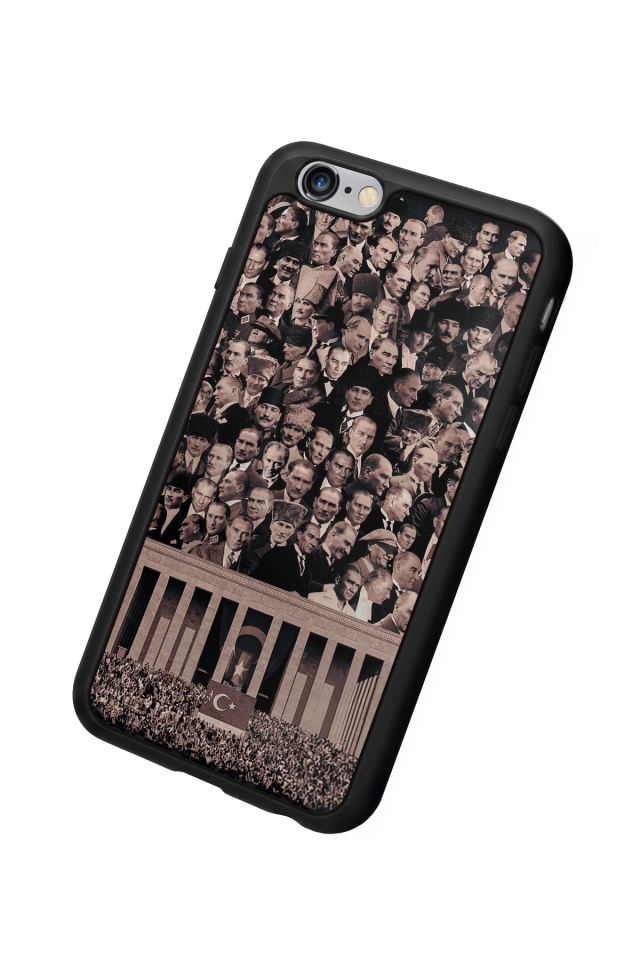 iPhone 6s Plus Uyumlu Mustafa Kemal Ataturk Tasarımlı Glossy Premium Kılıf
