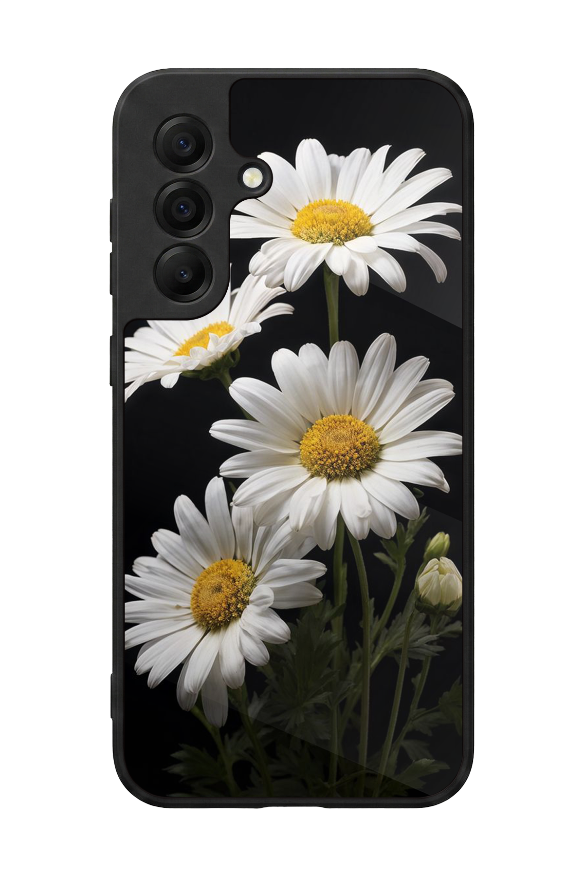 Samsung Galaxy A17 Uyumlu Papatya Tasarımlı Glossy Premium Kılıf