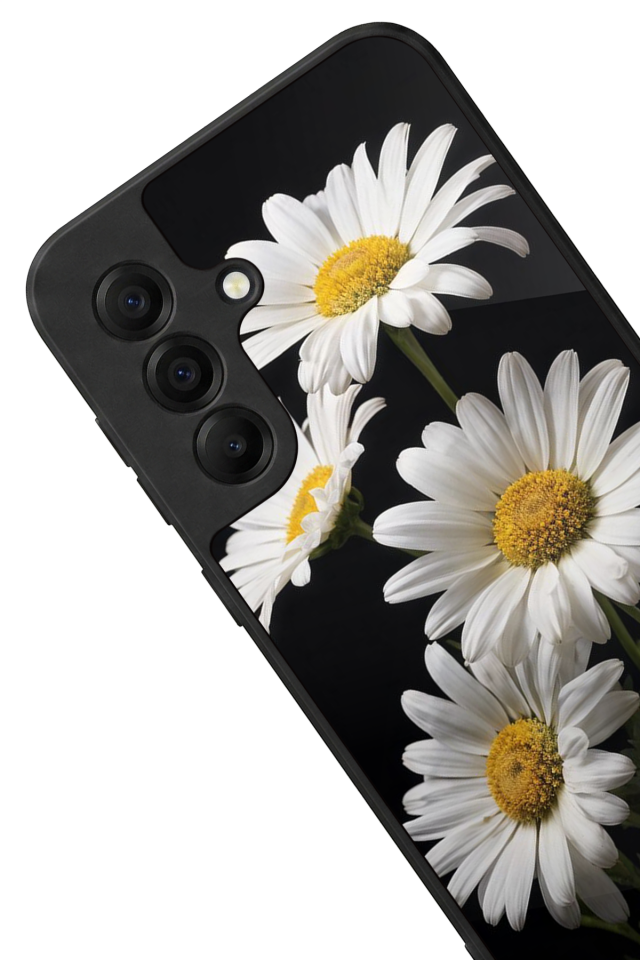 Samsung Galaxy A17 Uyumlu Papatya Tasarımlı Glossy Premium Kılıf