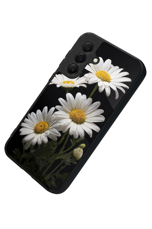 Samsung Galaxy A17 Uyumlu Papatya Tasarımlı Glossy Premium Kılıf