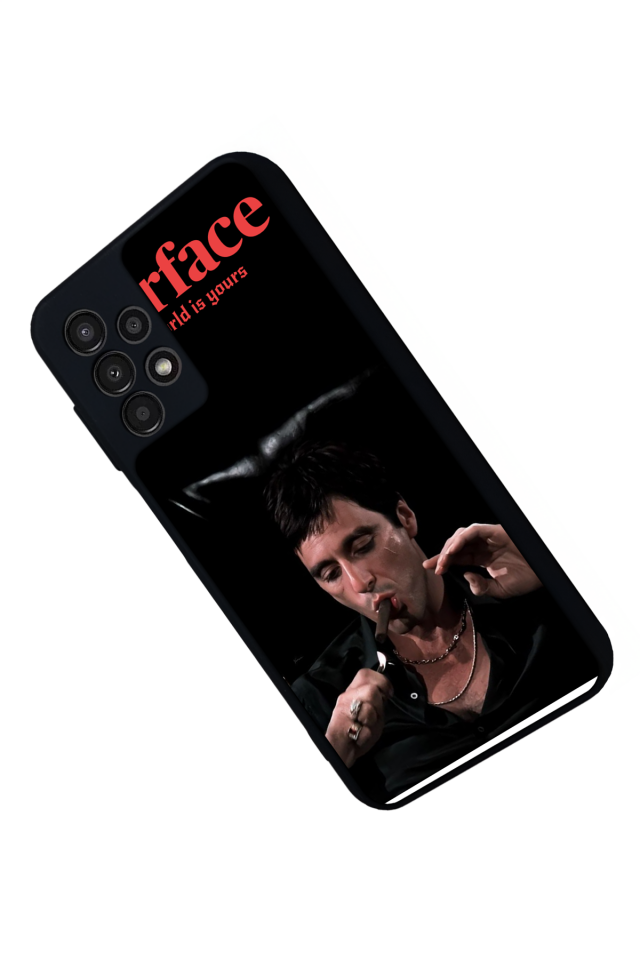 Samsung Galaxy A13 Uyumlu Scarface Tasarımlı Glossy Premium Kılıf
