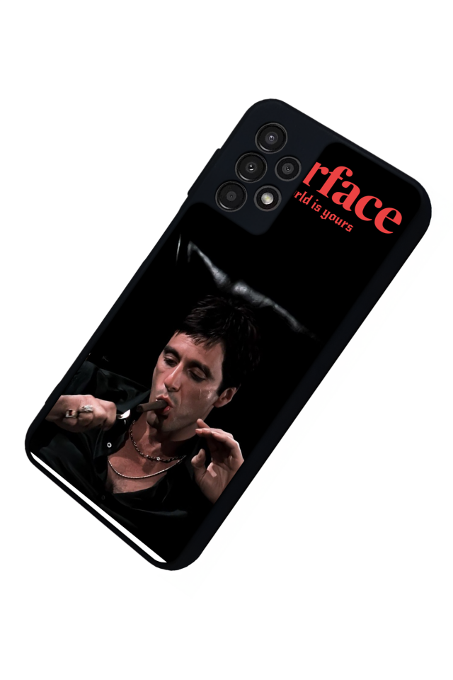 Samsung Galaxy A13 Uyumlu Scarface Tasarımlı Glossy Premium Kılıf