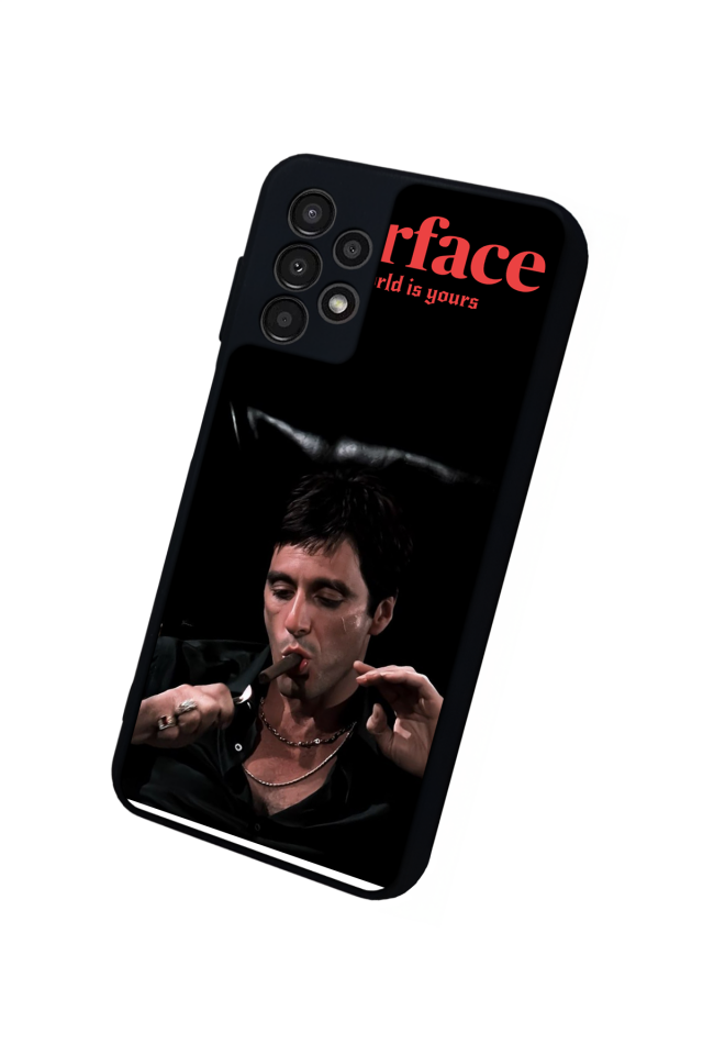 Samsung Galaxy A13 Uyumlu Scarface Tasarımlı Glossy Premium Kılıf