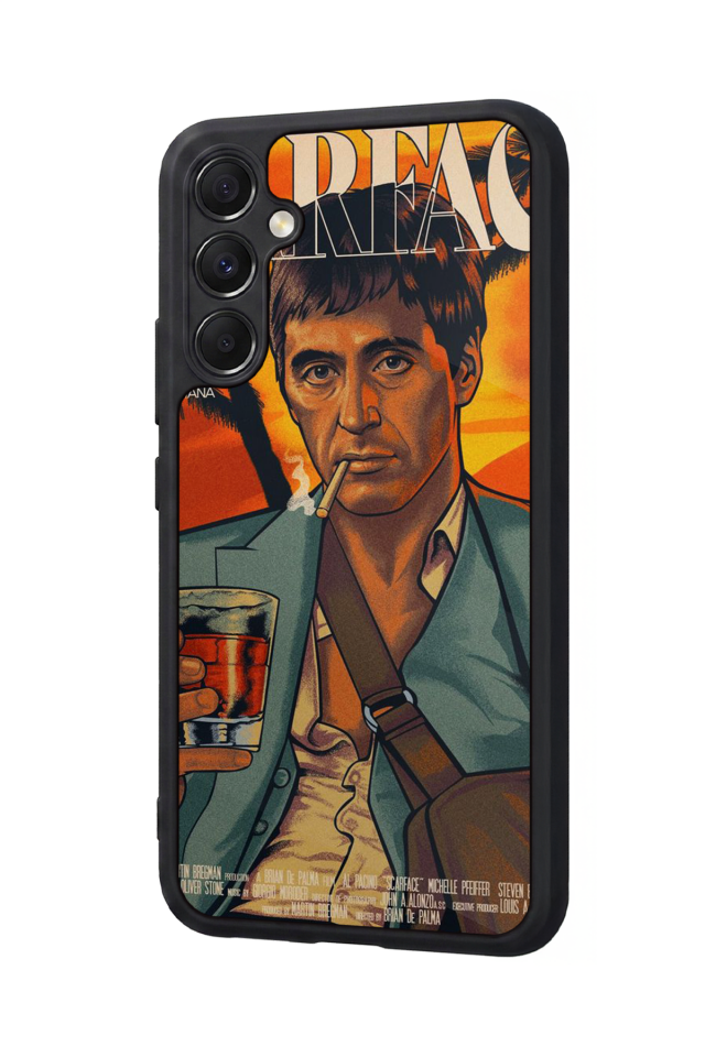 Samsung Galaxy M34 Uyumlu Scarface Tasarımlı Glossy Premium Kılıf