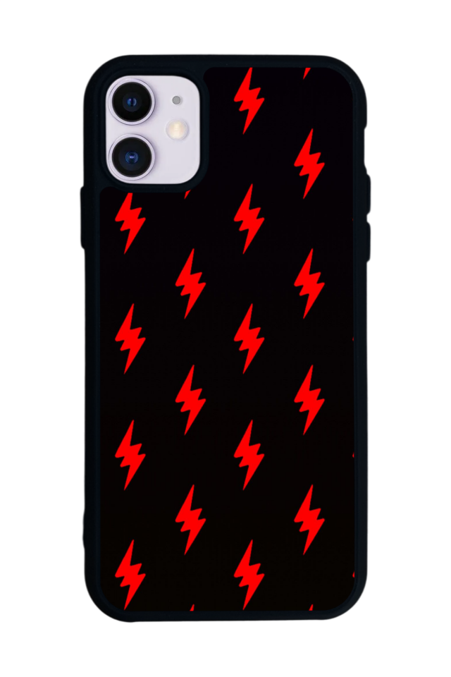 iPhone 11 Uyumlu Simsek Tasarımlı Glossy Premium Kılıf