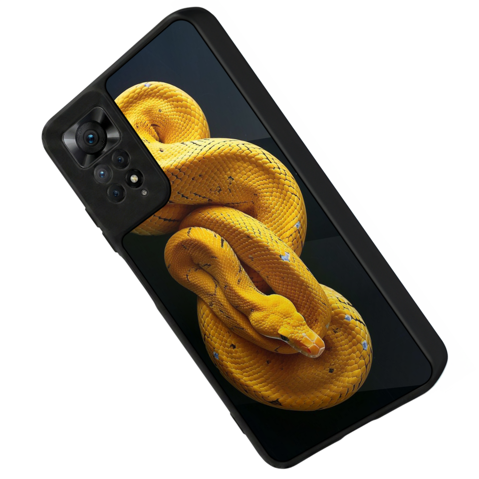 Xiaomi Redmi Note 12 Pro Uyumlu Yılan Tasarımlı Glossy Premium Kılıf