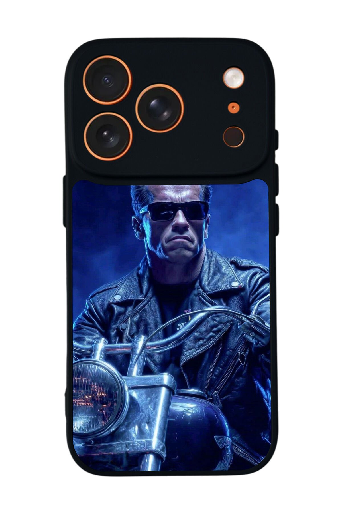 iPhone 17 Pro Uyumlu Terminator Tasarımlı Glossy Premium Kılıf