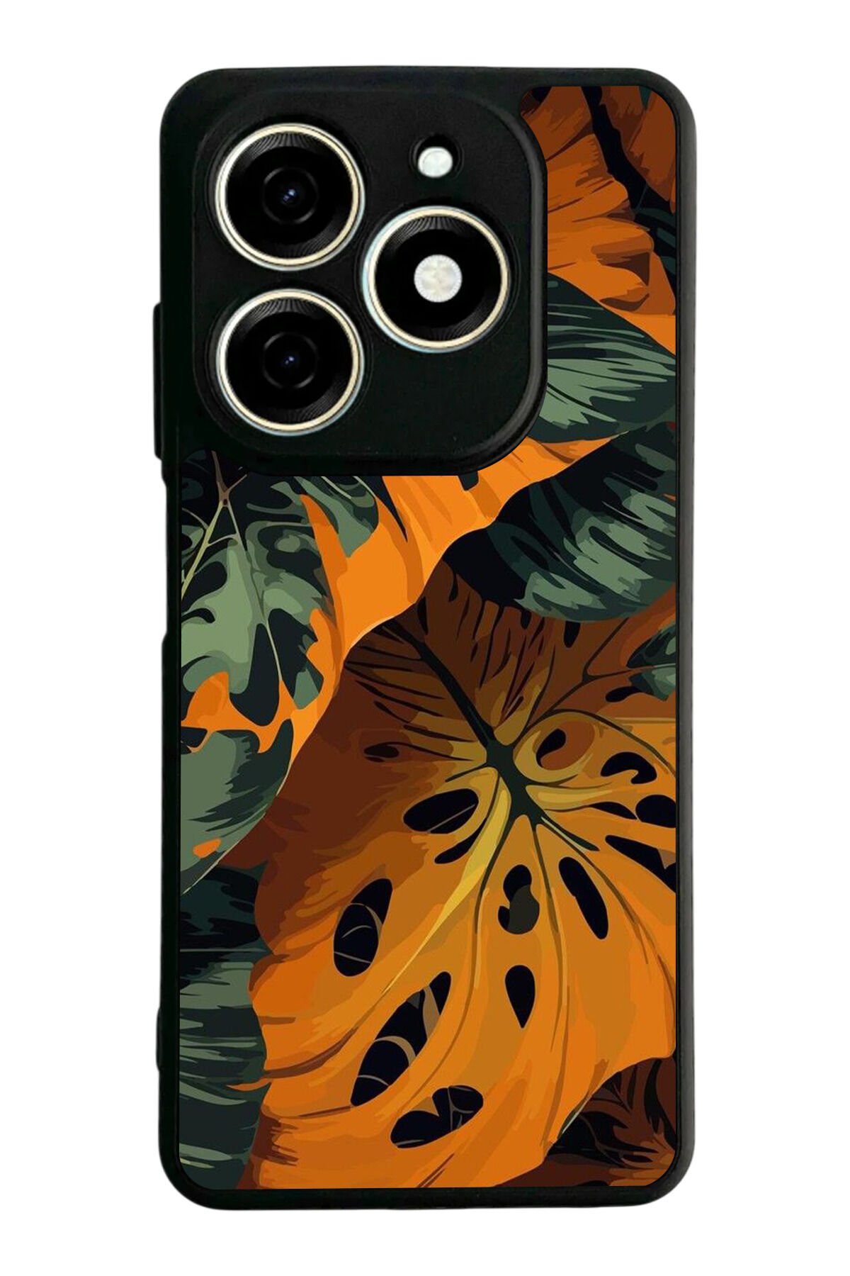Infınıx Smart 8 Pro Uyumlu Botanik Tasarımlı Glossy Premium Kılıf