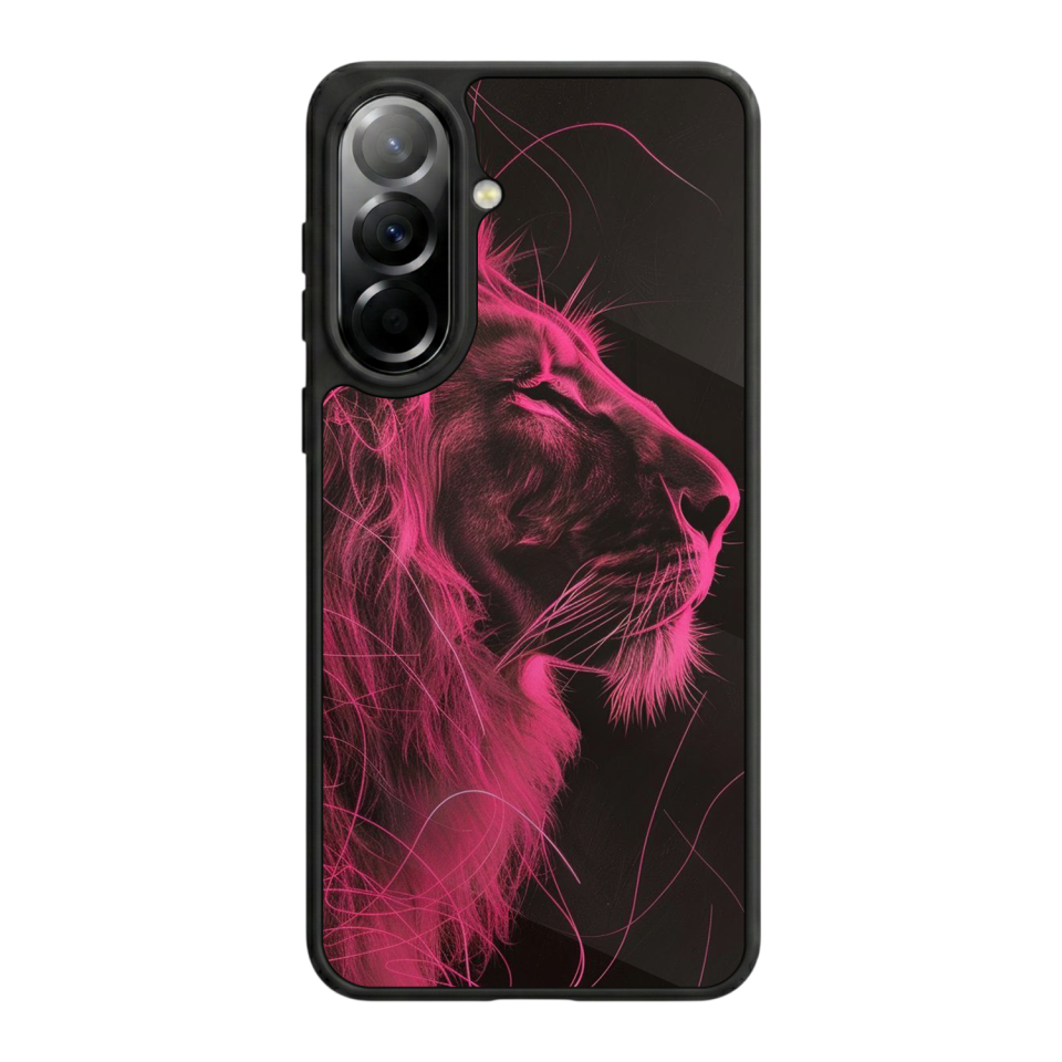 Samsung Galaxy A57 Uyumlu Aslan Tasarımlı Glossy Premium Kılıf