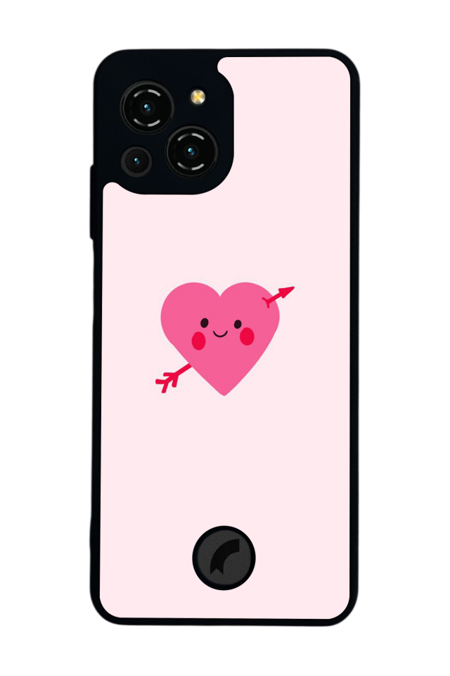 Reeder S23 Pro Max Uyumlu Kalp Love Tasarımlı Glossy Premium Kılıf