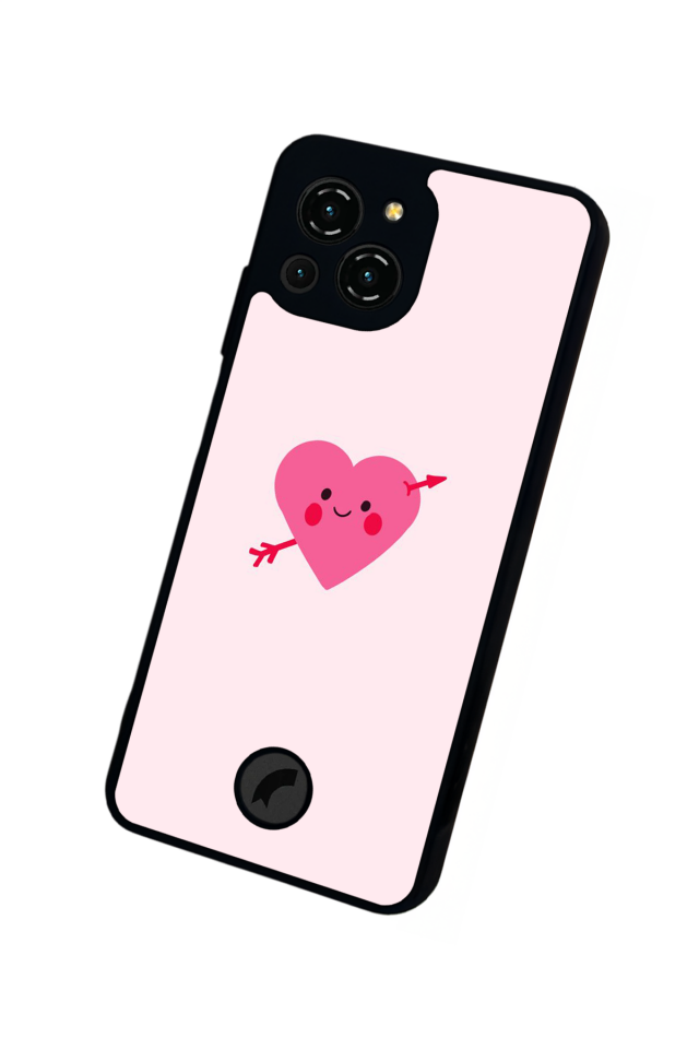 Reeder S23 Pro Max Uyumlu Kalp Love Tasarımlı Glossy Premium Kılıf