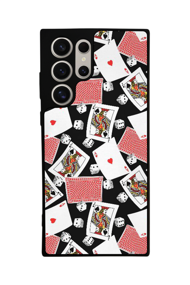 Samsung Galaxy S22 Ultra Uyumlu Kart Tasarımlı Glossy Premium Kılıf