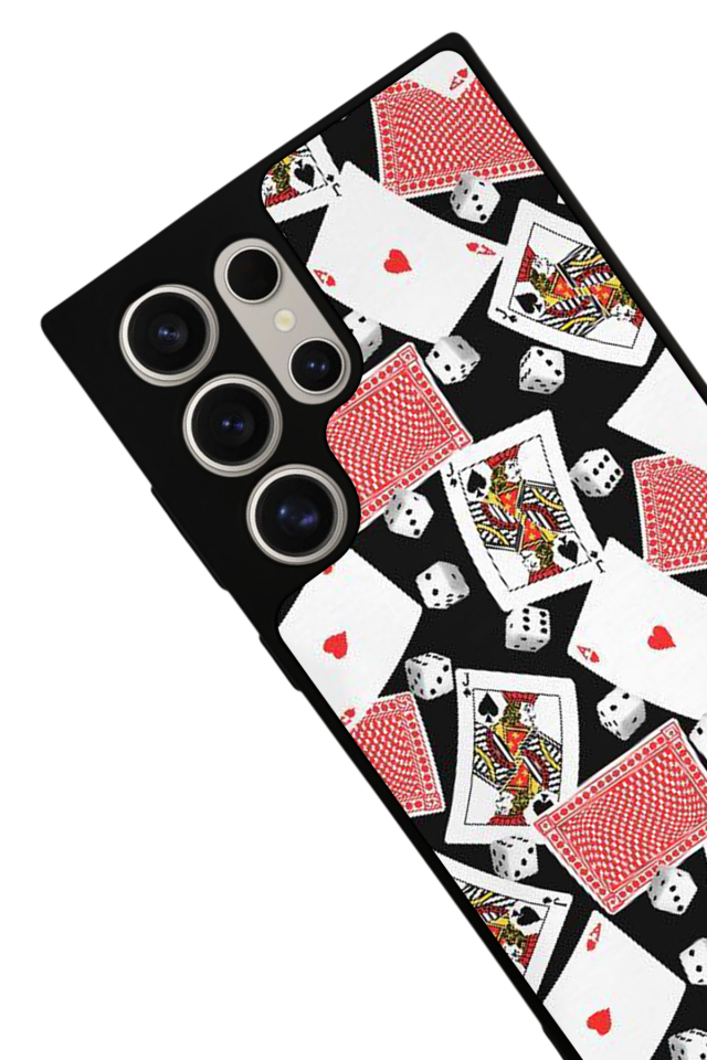 Samsung Galaxy S22 Ultra Uyumlu Kart Tasarımlı Glossy Premium Kılıf