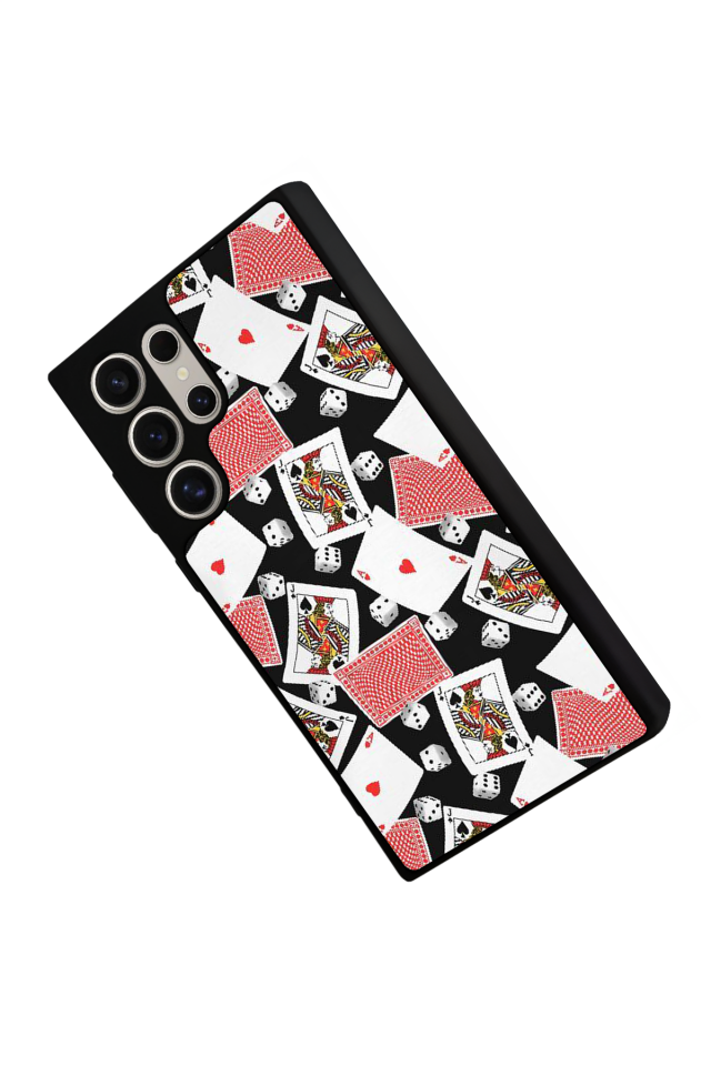 Samsung Galaxy S22 Ultra Uyumlu Kart Tasarımlı Glossy Premium Kılıf
