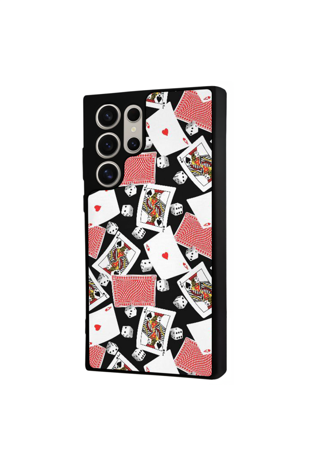 Samsung Galaxy S22 Ultra Uyumlu Kart Tasarımlı Glossy Premium Kılıf