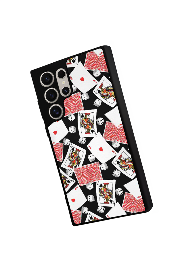 Samsung Galaxy S22 Ultra Uyumlu Kart Tasarımlı Glossy Premium Kılıf