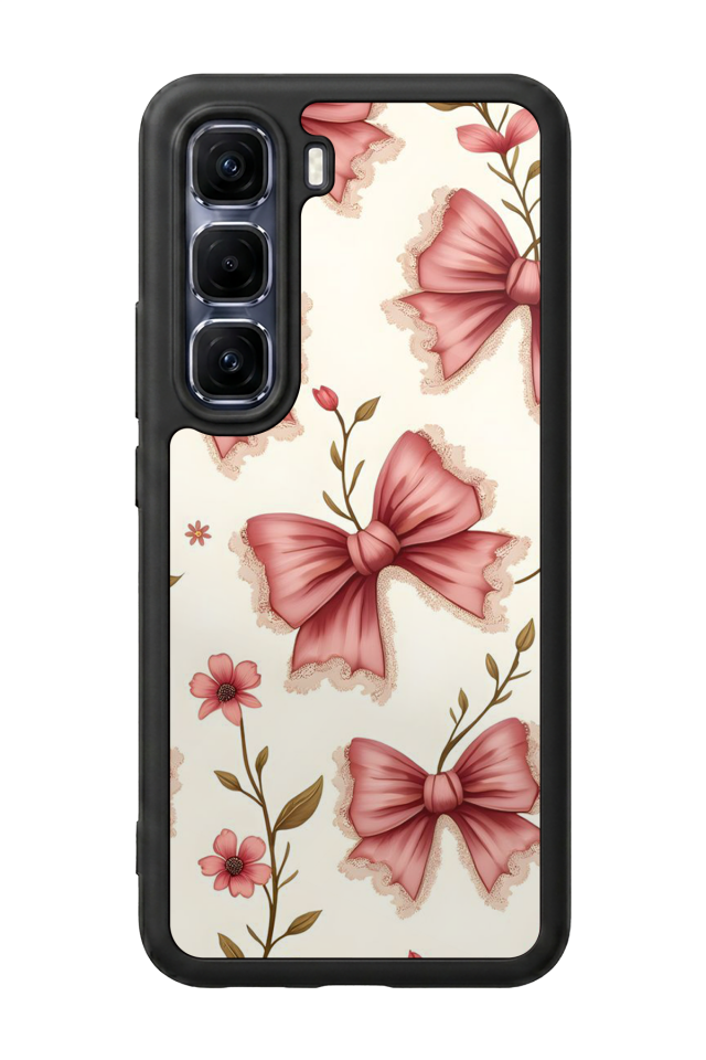 Infinix Hot 60 Pro Plus Uyumlu Kurdele Tasarımlı Glossy Premium Kılıf