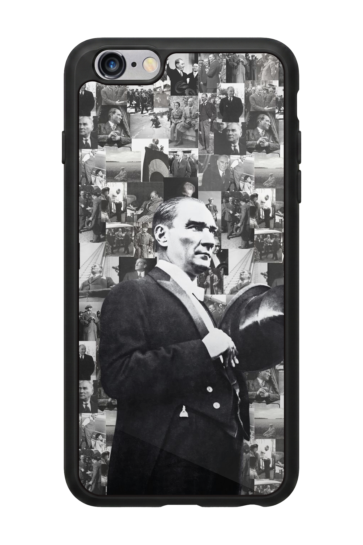 iPhone 6s Plus Uyumlu Mustafa Kemal Ataturk Tasarımlı Glossy Premium Kılıf