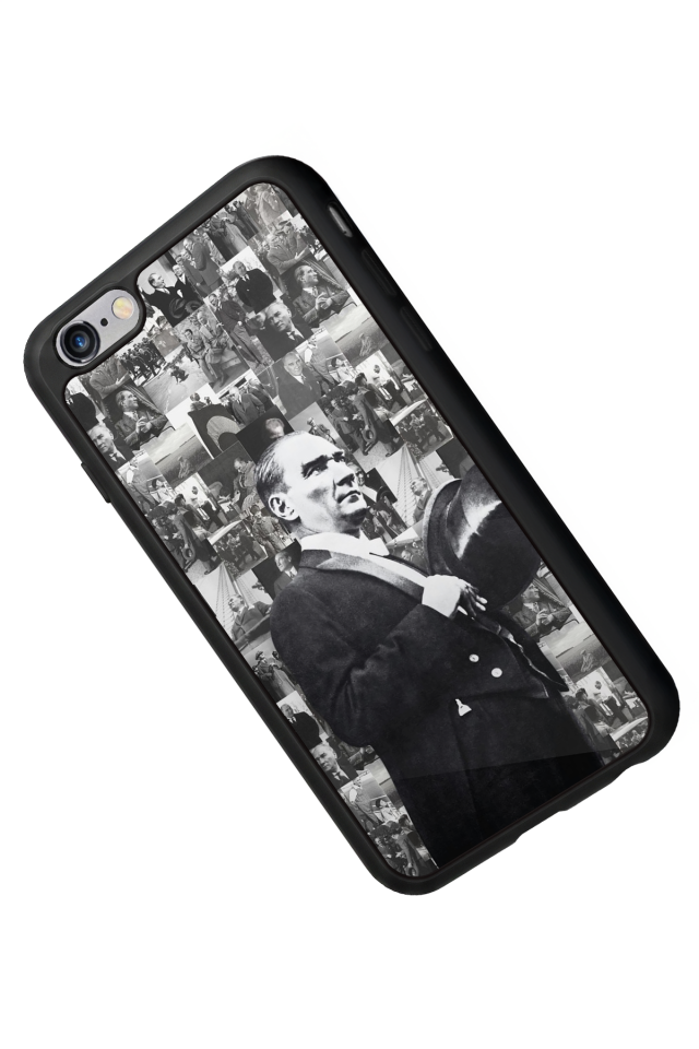 iPhone 6s Plus Uyumlu Mustafa Kemal Ataturk Tasarımlı Glossy Premium Kılıf