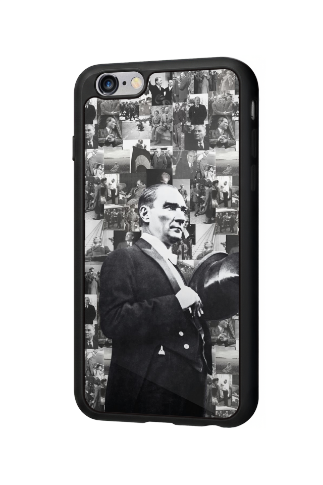 iPhone 6s Plus Uyumlu Mustafa Kemal Ataturk Tasarımlı Glossy Premium Kılıf